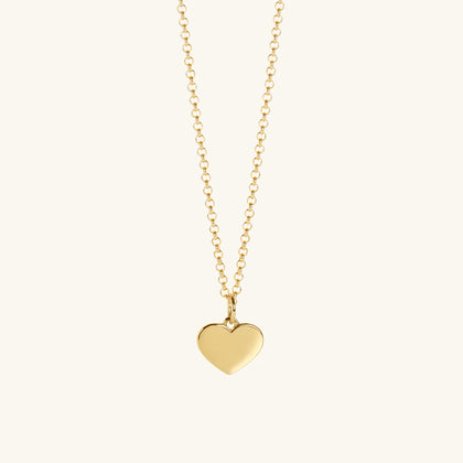 Heart Necklace Gold